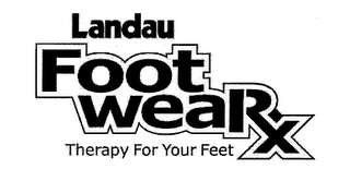 LANDAU FOOT WEARX THERAPY FOR YOUR FEET logo