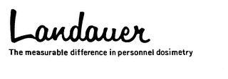 LANDAUER THE MEASURABLE DIFFERENCE IN PERSONNEL DOSIMETRY
