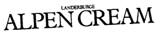 LANDERBURGE ALPEN CREAM logo