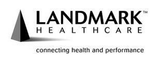 LANDMARK HEALTHCARE CONNECTING HEALTH AND PERFORMANCE logo