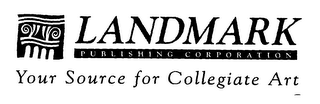 LANDMARK PUBLISHING CORPORATION YOUR SOURCE FOR COLLEGIATE ART logo