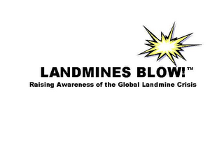 LANDMINES BLOW! RAISING AWARENESS OF THE GLOBAL LANDMINE CRISIS logo