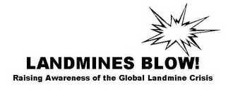 LANDMINES BLOW! RAISING AWARENESS OF THE GLOBAL LANDMINE CRISIS logo