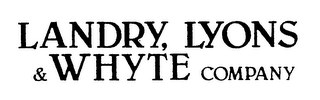 LANDRY, LYONS & WHYTE COMPANY logo