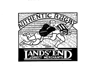LANDS' END DIRECT MERCHANTS AUTHENTIC RUGBY logo