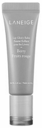 LANEIGE LIP GLOWY BALM BAUME BRILLANT POUR LES LÈVRES BERRY FRUITS ROUGE NET WT. 0.35 OZ. / POIDS NET 10 G logo