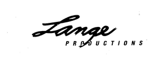 LANGE PRODUCTIONS logo