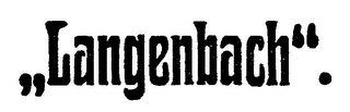 LANGENBACH! logo