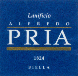 LANIFICIO ALFREDO PRIA 1824 BIELLA logo