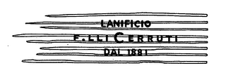LANIFICIO F.LLI CERRUTI DAL 1881 logo