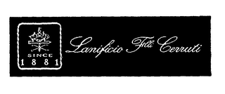 LANIFICIO FLLI CERRUTI SINCE 1881 logo