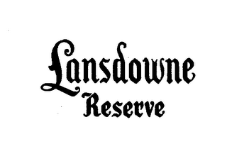 LANSDOWNE RESERVE logo