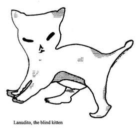 LANUDITO, THE BLIND KITTEN logo