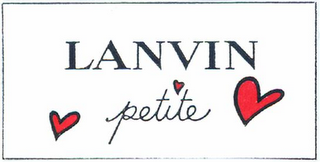 LANVIN PETITE logo