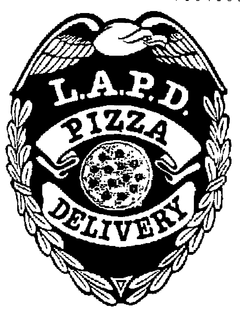L.A.P.D. PIZZA DELIVERY logo