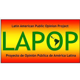 LAPOP LATIN AMERICAN PUBLIC OPINION PROJECT PROYECTO DE OPINIÓN PÚBLICA DE AMÉRICA LATINA logo