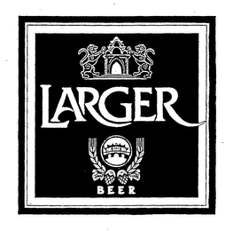 LARGER BEER logo