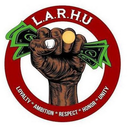 L.A.R.H.U LOYALTY AMBITION RESPECT HONOR UNITY logo