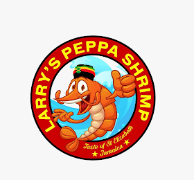 LARRY'S PEPPA SHRIMP TASTE OF ST ELIZABETH JAMAICA logo