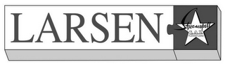 LARSEN, STJERNESPILL L.A.L FLEKKEFJORD logo
