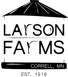 LARSON FARMS CORRELL, MN EST. 1918 logo