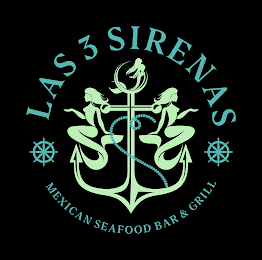 LAS 3 TRES SIRENAS MEXICAN SEAFOOD BAR & GRILL logo