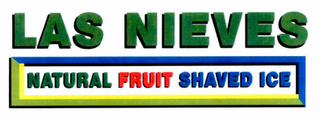 LAS NIEVES NATURAL FRUIT SHAVED ICE logo
