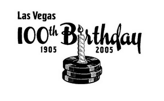 LAS VEGAS 100TH BIRTHDAY 1905 2005 logo