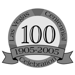 LAS VEGAS CENTENNIAL CELEBRATION 100 1905-2005 logo