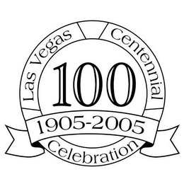 LAS VEGAS CENTENNIAL CELEBRATION 100 1905-2005 logo