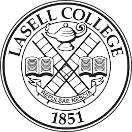 LASELL COLLEGE 1851 REPULSAE NESCIA logo