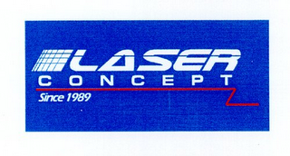 LASER CONCEPT SINCE 1989 logo