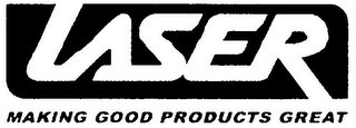 LASER MAKING GOOD PRODUCTS GREAT logo