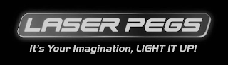 LASER PEGS IT'S YOUR IMAGINATION, LIGHT IT UP! logo