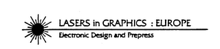 LASERS IN GRAPHICS : EUROPE ELECTRONIC DESIGN AND PREPRESS logo