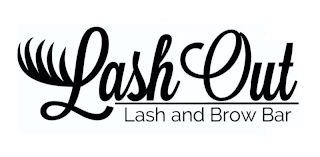 LASH OUT LASH AND BROW BAR logo