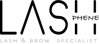 LASH PHENE LASH & BROW SPECIALIST logo