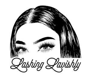 LASHING LAVISHLY logo