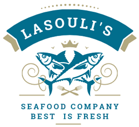 LASOULI'S SEAFOOD COMPANY BEST IS FRESH logo