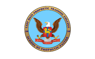 LAST DAYS PROPHETIC TRAINING COLLEGE 20 20 SCHOOL OF PROPHETIC PASTOR YIELDED CONSECRATED SUBMITTED logo