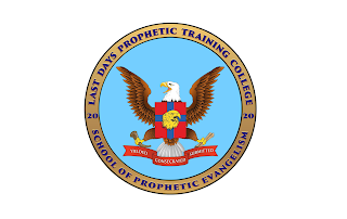 LAST DAYS PROPHETIC TRAINING COLLEGE 20 20 SCHOOL OF PROPHETIC EVANGELISM YIELDED CONSECRATED SUBMITTED logo