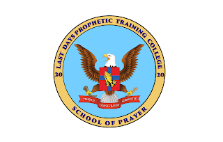 LAST DAYS PROPHETIC TRAINING COLLEGE 20 20 SCHOOL OF PRAYER YIELDED CONSECRATED SUBMITTED logo