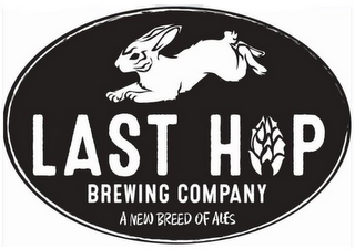LAST HOP BREWING COMPANY A NEW BREED OFALES logo
