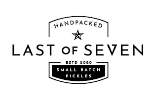LAST OF SEVEN HANDPACKED SMALL BATCH PICKLES ESTD 2020 logo
