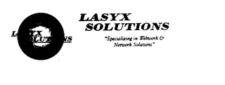 LASYX SOLUTIONS LASYX SOLUTIONS "SPECIALIZING IN WEBWORK & NETWORK SOLUTIONS" logo