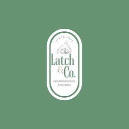 LATCH & CO. SINCE 2023 LACTATION SERVICES & BOUTIQUE logo