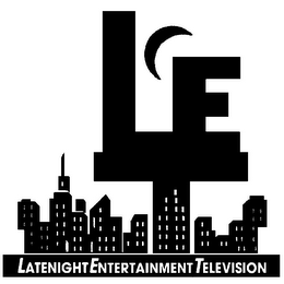 LATENIGHT ENTERTAINMENT TELEVISION LET logo