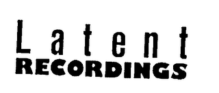 LATENT RECORDINGS logo