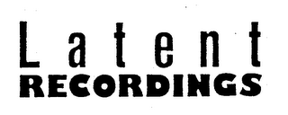 LATENT RECORDINGS logo