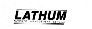 LATHUM MESSAGE MANAGEMENT SERVICE logo